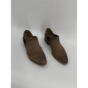 Free People Boots Women's Brown Leather Ankle Booties Size EU 36 US 6